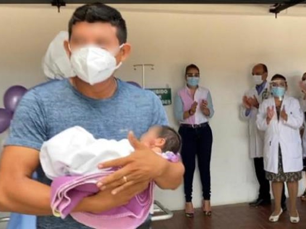Recién nacida supera COVID-19 en IMSS de Yucatán