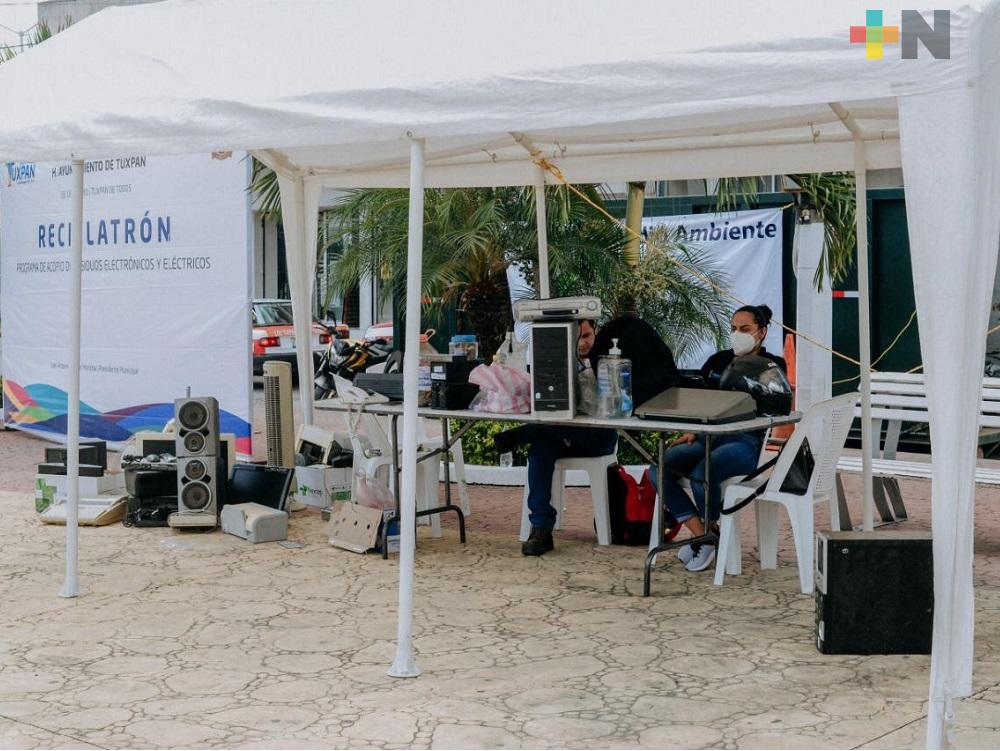 Resultados favorables en el acopio de basura electrónica en Tuxpan
