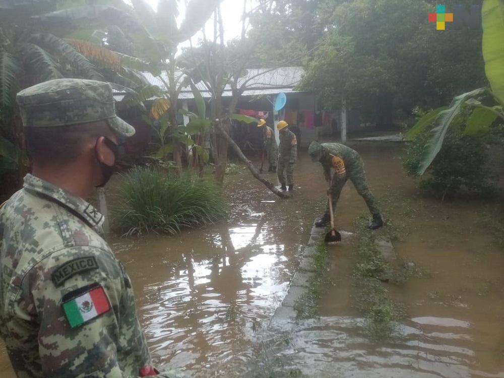 Sedena aplica Plan DN-III-E en su fase de auxilio en municipio de Jesús Carranza