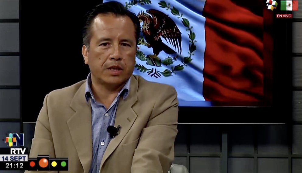 Con pocos funcionarios, el gobernador Cuitláhuac García dará el Grito de Independencia de manera virtual