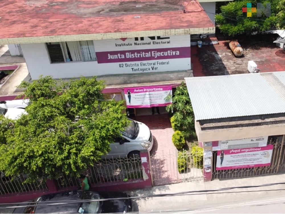 Autoridades del INE reactivarán trámites de credencial de elector en Tantoyuca