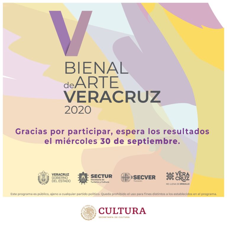 Con amplia participación cierra convocatoria de la 5º emisión Bienal de Arte Veracruz 2020