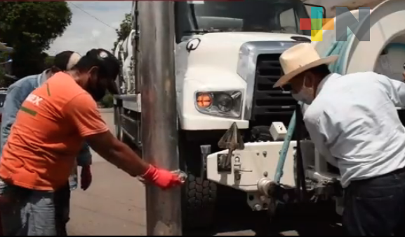 CAEV realizó trabajos red de drenaje de Zempoala en municipio de Úrsulo Galván