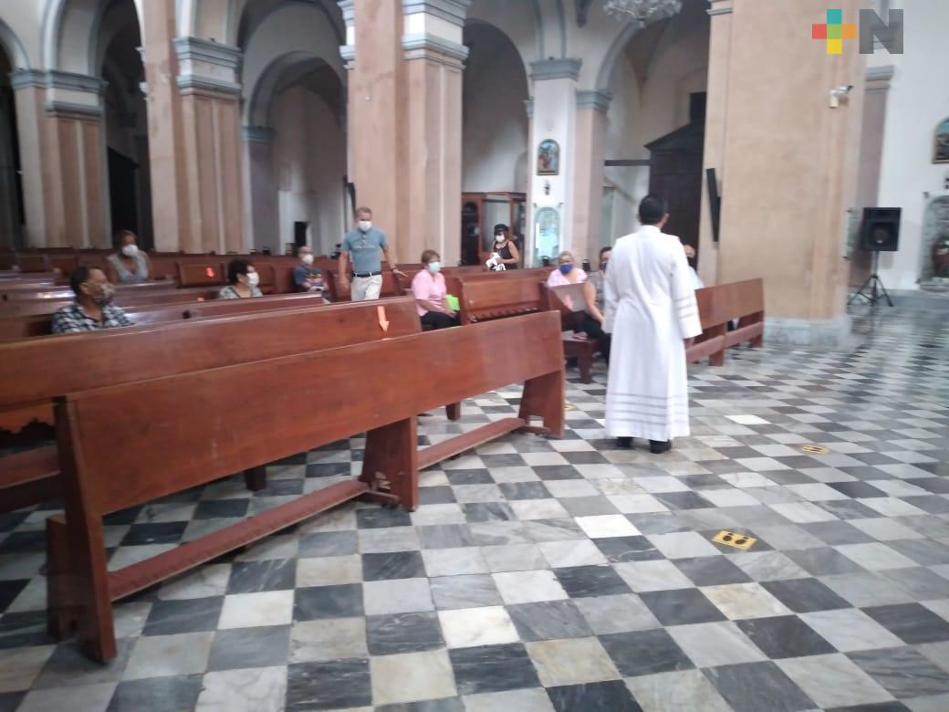 Catedral de Veracruz reanuda misas presenciales desde este martes