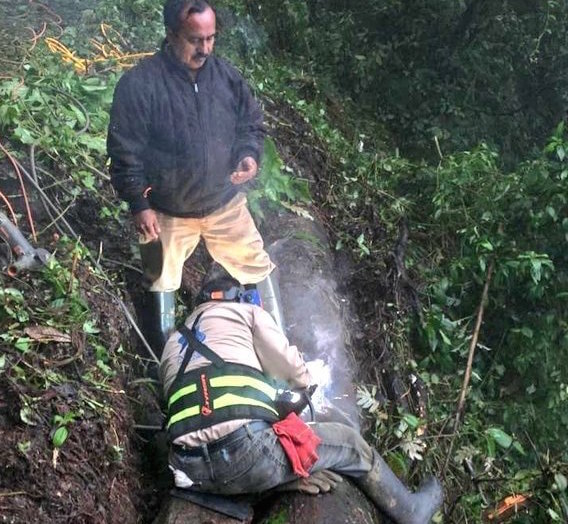 Concluye reparación de fuga en línea en el Alto Pixquiac: CMAS