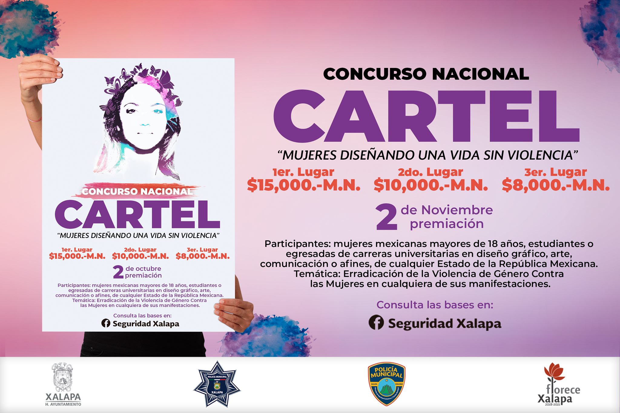 Convocan mujeres y diseñadoras gráficas a participar en el concurso de cartel “Mujeres diseñando una vida sin violencia”