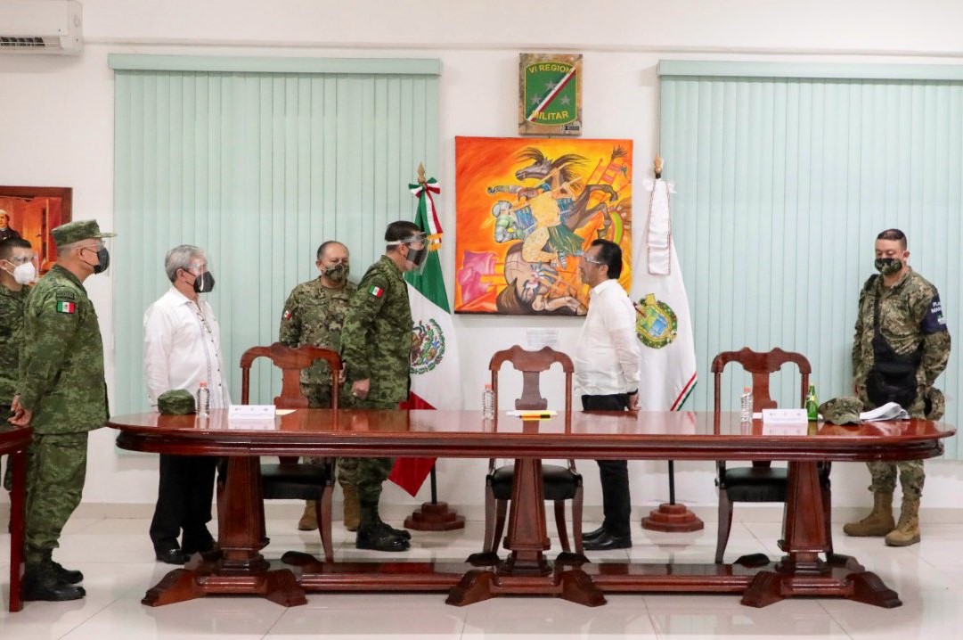 Da Gobernador de Veracruz la bienvenida a nuevo mando de la Sexta Región Militar
