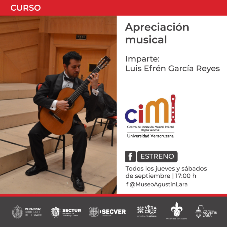 La Casa Museo Agustín Lara del IVEC invita a curso de apreciación musical