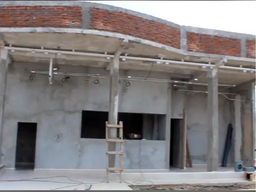 En municipio de Acula, se construye última etapa del Banco del Bienestar