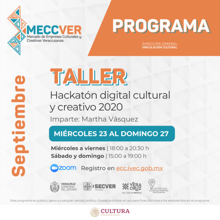 Inicia Hackatón Digital Cultural y Creativo en el marco del MECCVER 2020