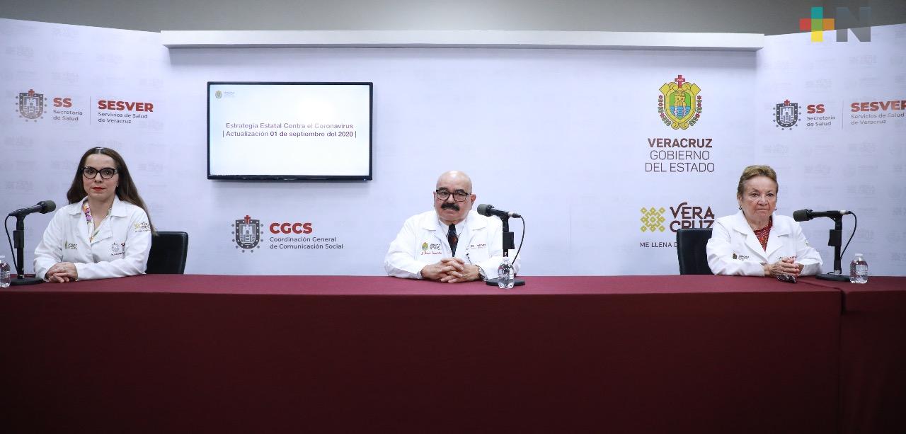Hay 315 casos nuevos de COVID-19 en Veracruz