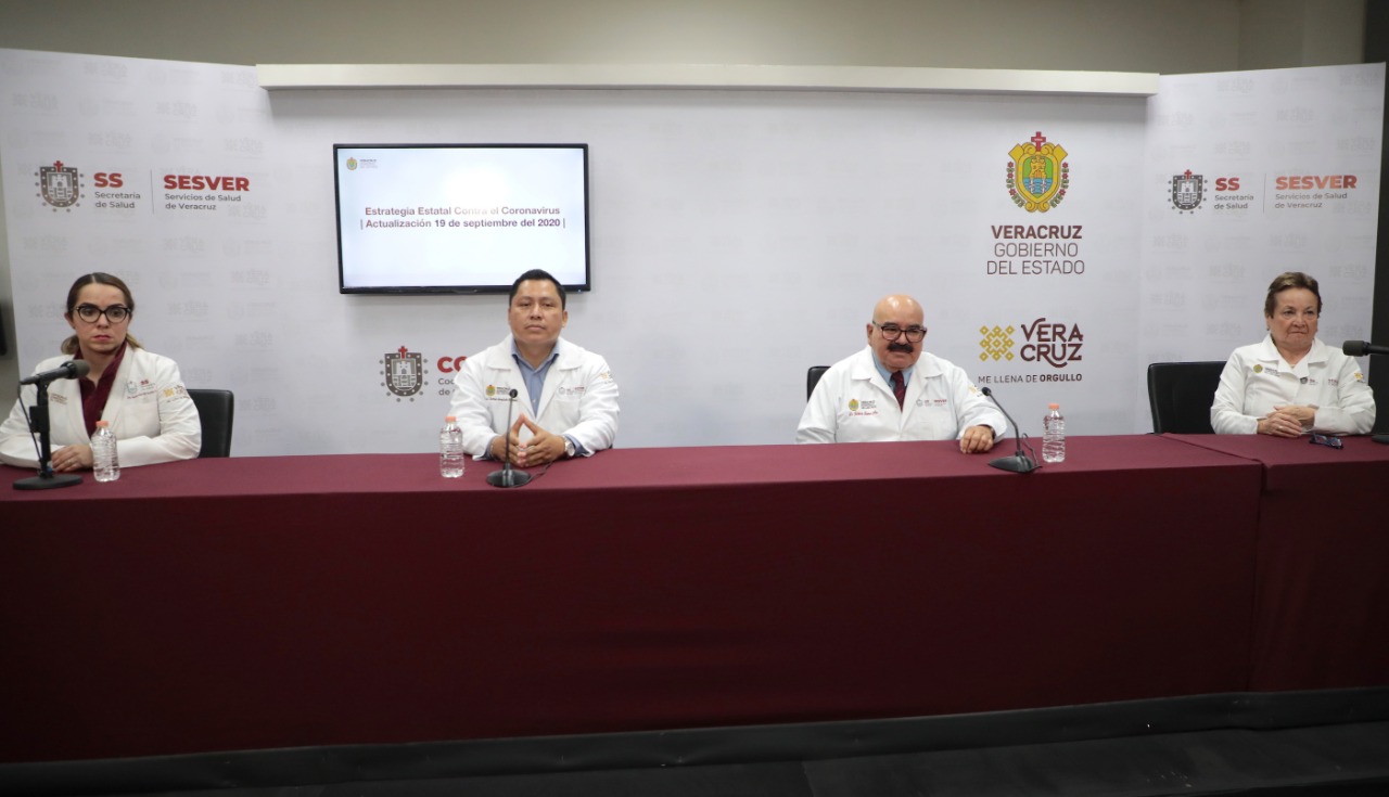 Reporta Salud 123 casos nuevos de Covid-19 en Veracruz