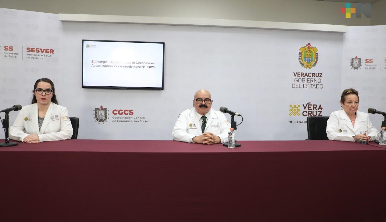 200 casos nuevos de Covid-19 en Veracruz, reporta la Secretaría de Salud