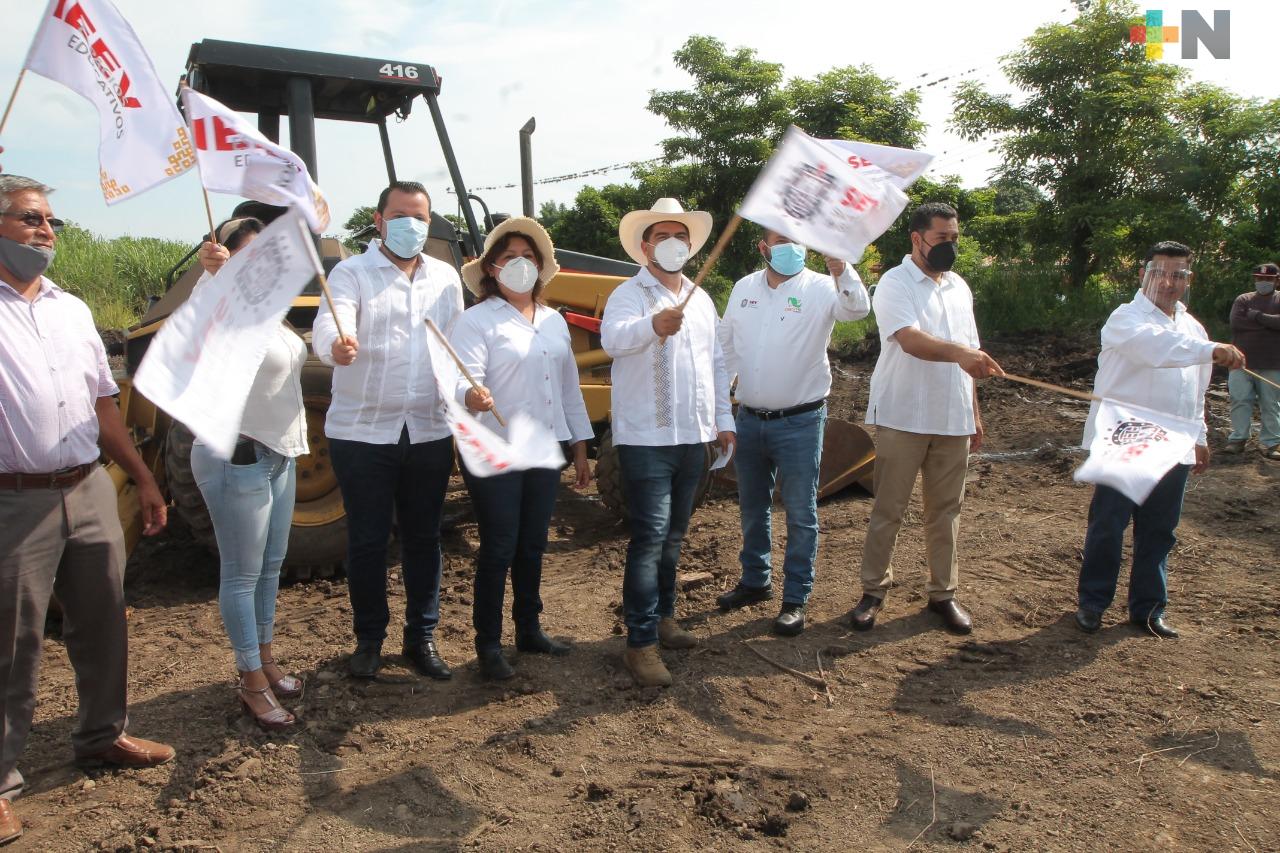 Inicia Gobierno del Estado construcción de plantel CECYTEV en Yanga