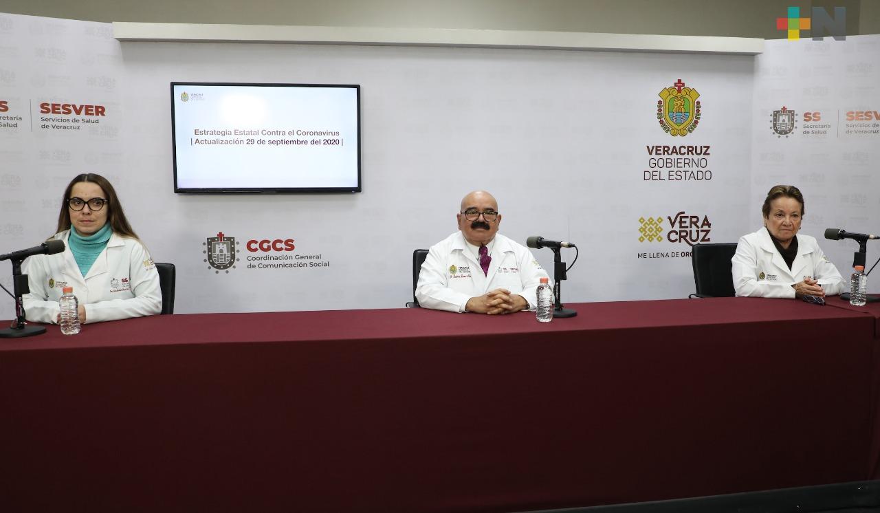 Registran 211 nuevos casos de Covid-19 en Veracruz