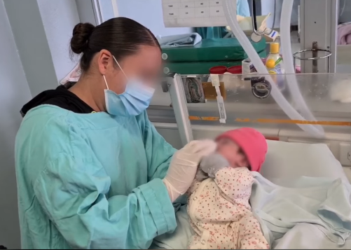 Kailani con 50 días de nacida, superó una cirugía de corazón abierto y al COVID-19