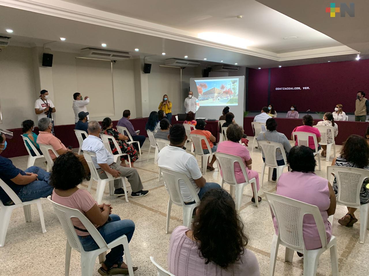 Sedatu presentó proyectos que se realizan en Coatzacoalcos dentro del programa de Mejoramiento Urbano