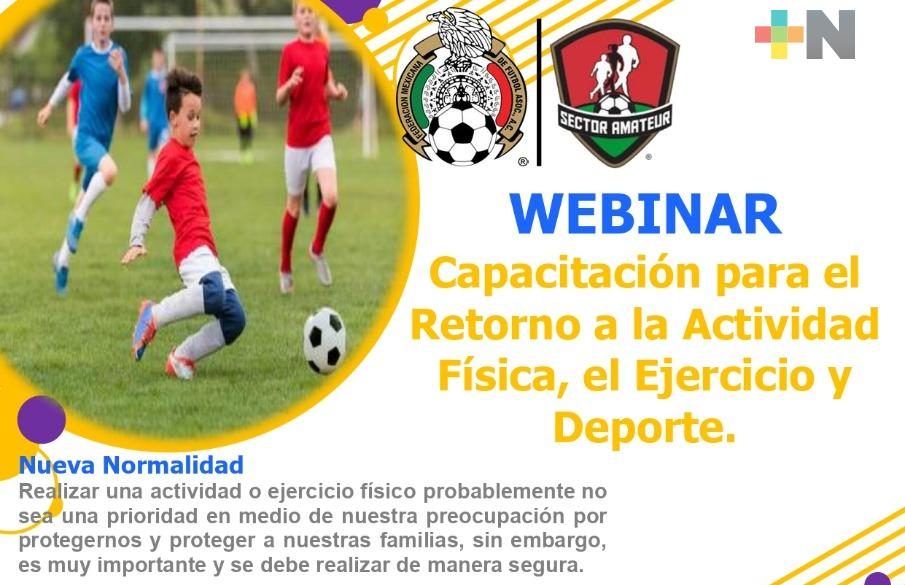 Asociación de Futbol Estatal anuncia webinar, capacitación virtual