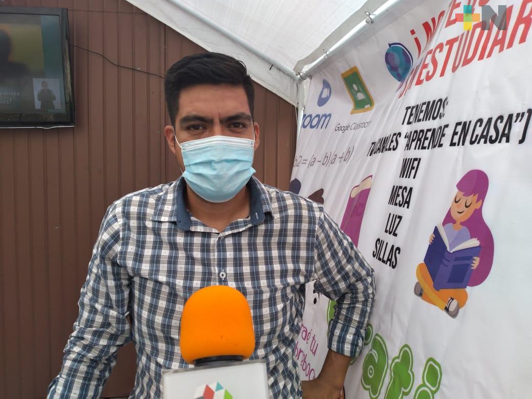 Sociedad civil organizada instaló escuelita móvil en la ciudad de Veracruz