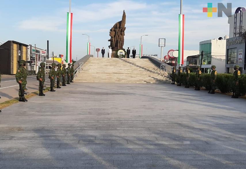 Sedena conmemora a los Niños Héroes de Chapultepec en Boca del Río