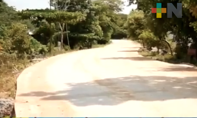 Concluye primera etapa de pavimentación del camino Tilapan-La Redonda del municipio de San Andrés Tuxtla