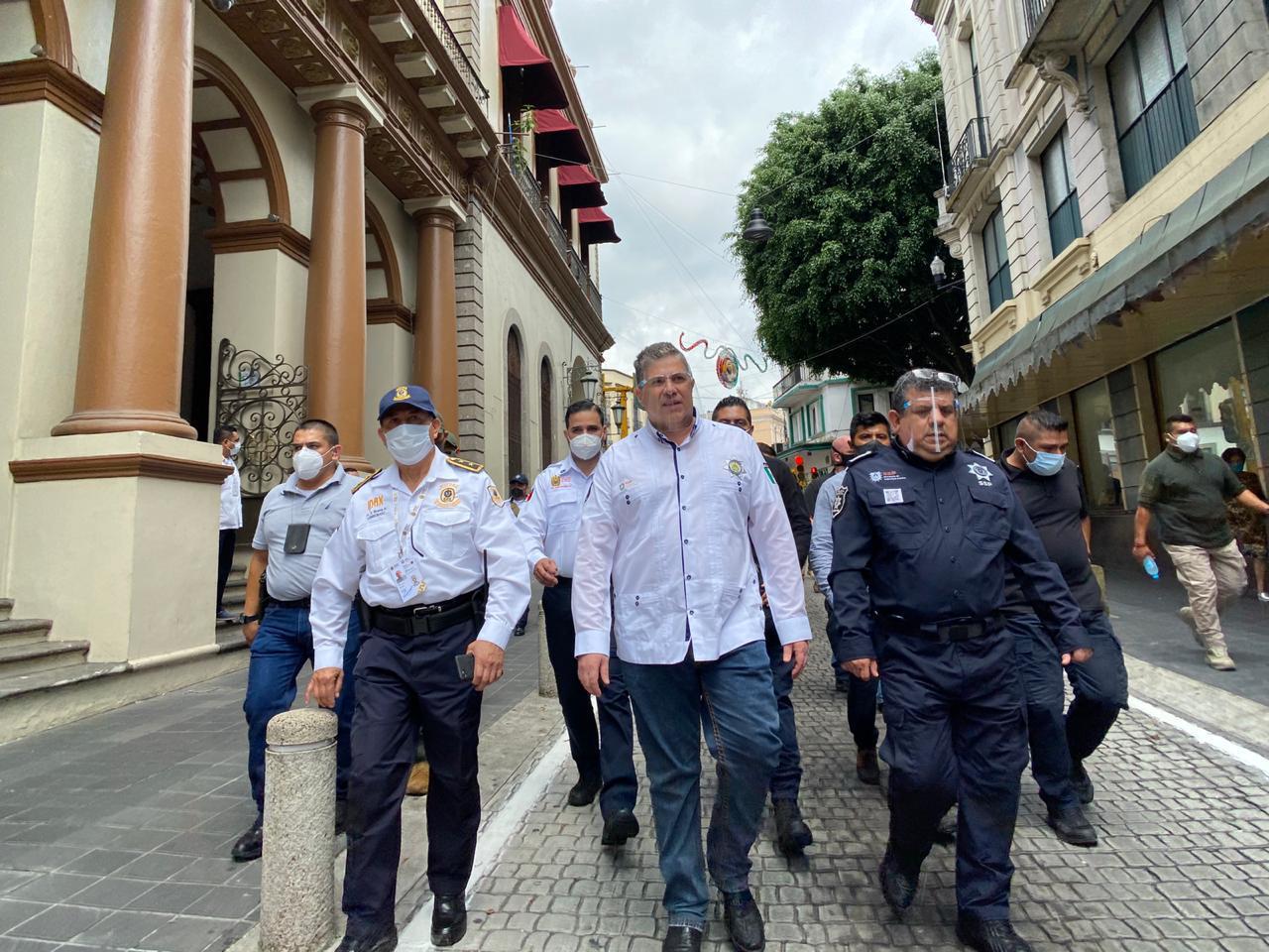 Supervisó Gutiérrez Maldonado operativo de seguridad y vialidad por fiestas patrias, en Xalapa