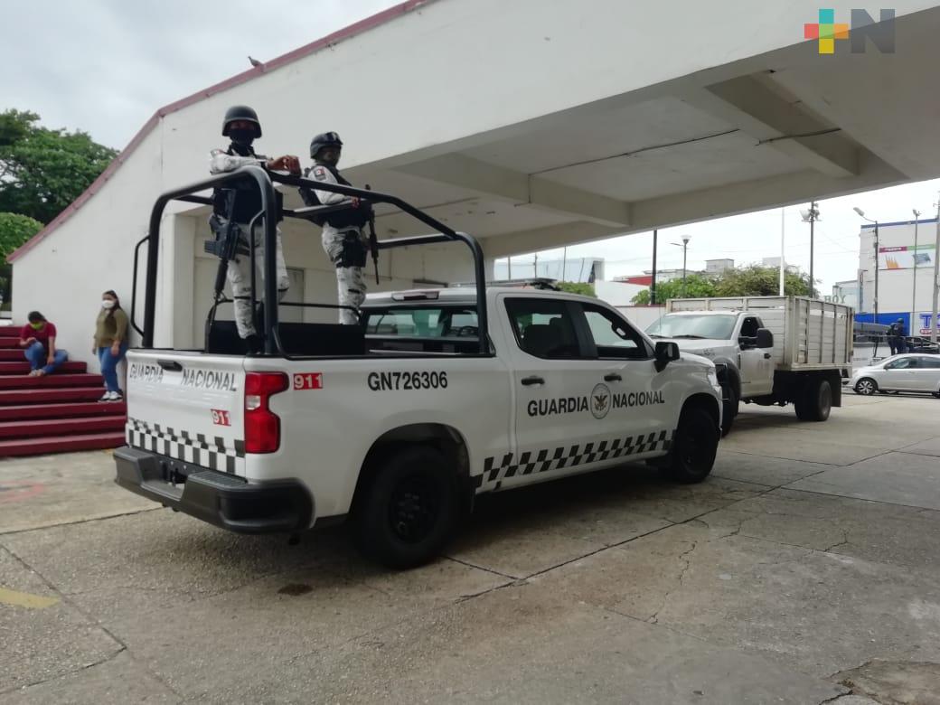 Para reducir robos a comercios, refuerzan vigilancia en centro de Coatzacoalcos
