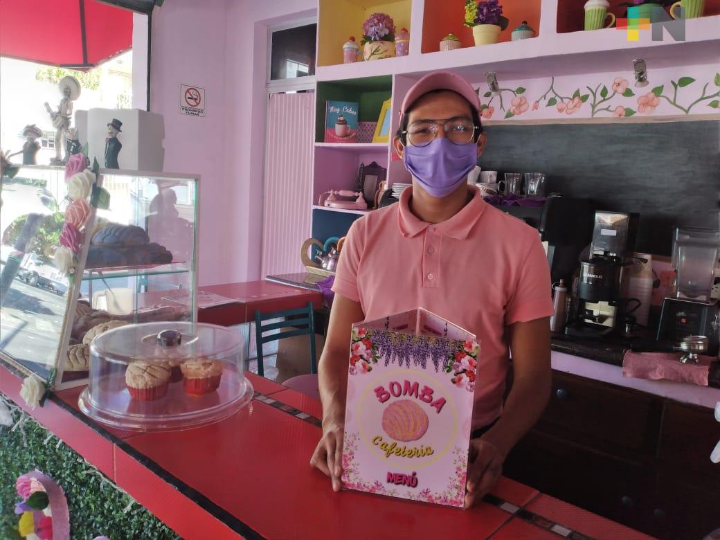En plena contingencia, emprendedor abre cafetería en la ciudad de Veracruz