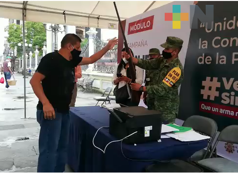 3 de junio concluirá campaña de canje de armas en Xalapa