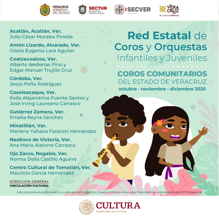 Inicia IVEC los talleres de entrenamiento vocal y corporal de la Red de Coros Comunitarios del estado de Veracruz