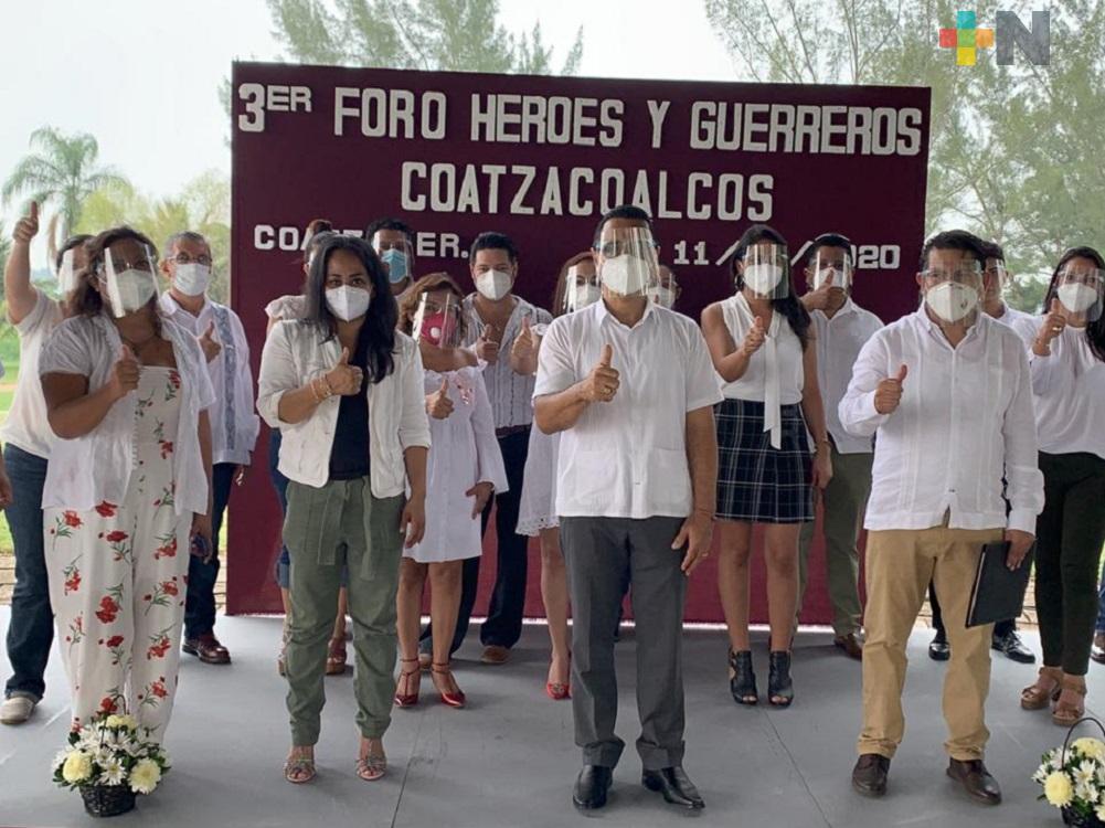 En Coatzacoalcos reconocen a personal de salud que ha fallecido por coronavirus