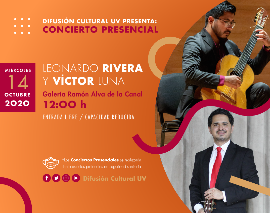 Ofrecerán concierto presencial en Galería Ramón Alva de la Canal