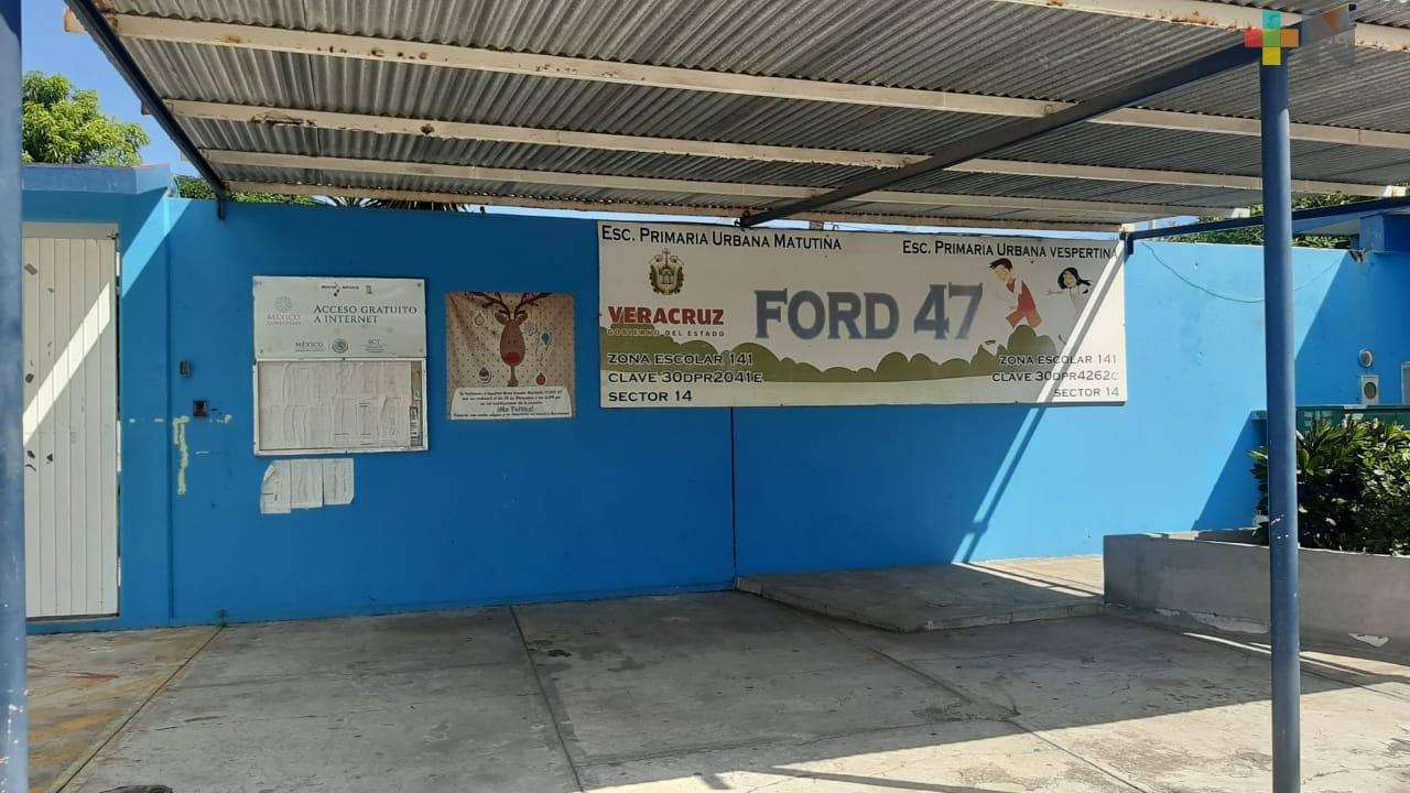 Vigilancia permanente ha impedido el robo de primaria «Ford 47» de Boca del Río