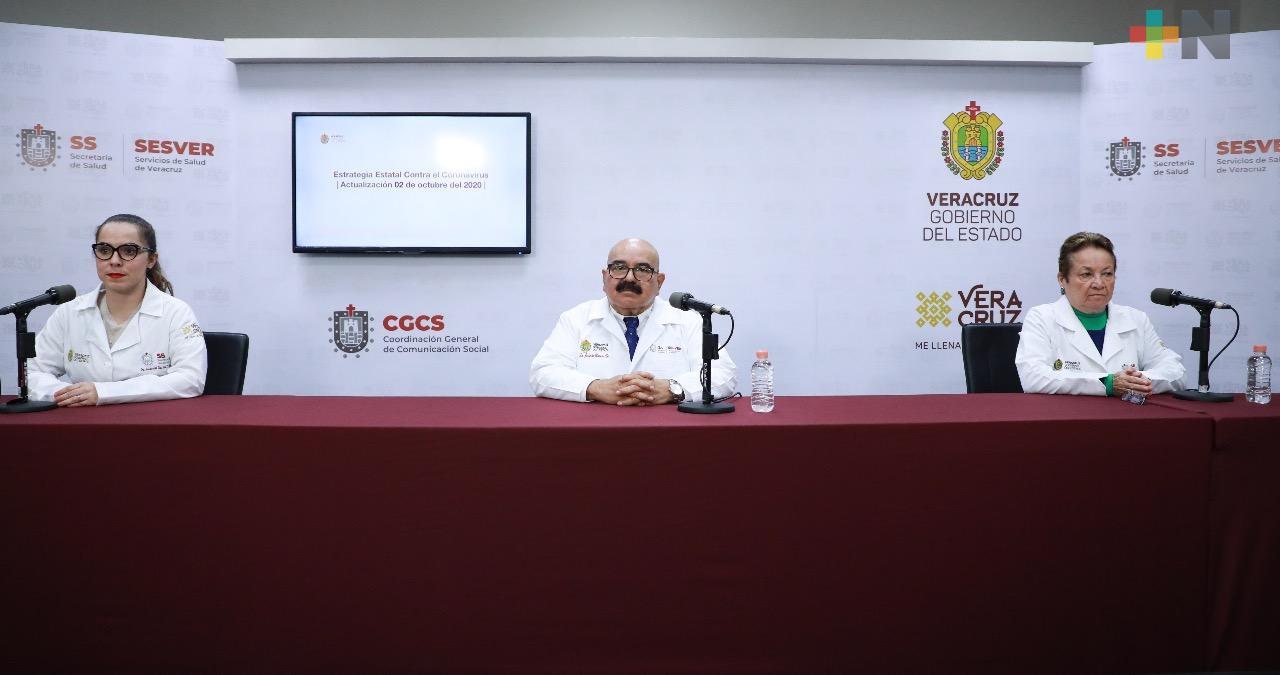 Registra Salud 67 defunciones más por Covid-19 en Veracruz