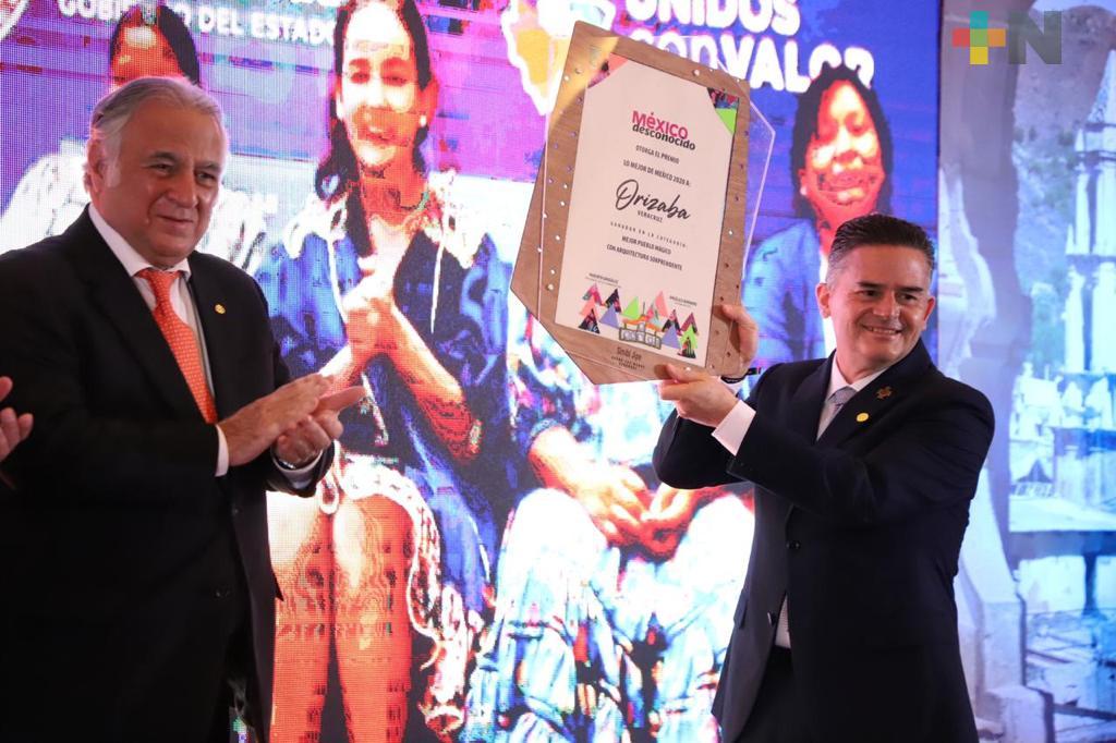 Orizaba recibe distintivo de «Mejor Pueblo Mágico con Arquitectura Sorprendente»