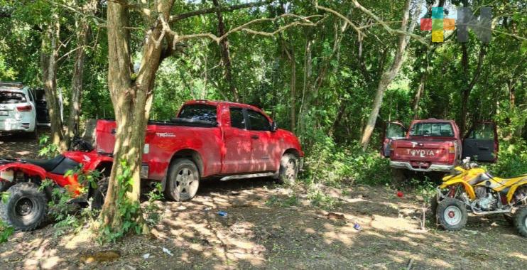 Libera SSP a persona privada ilegalmente de la libertad y abate a dos presuntos delincuentes, en Álamo