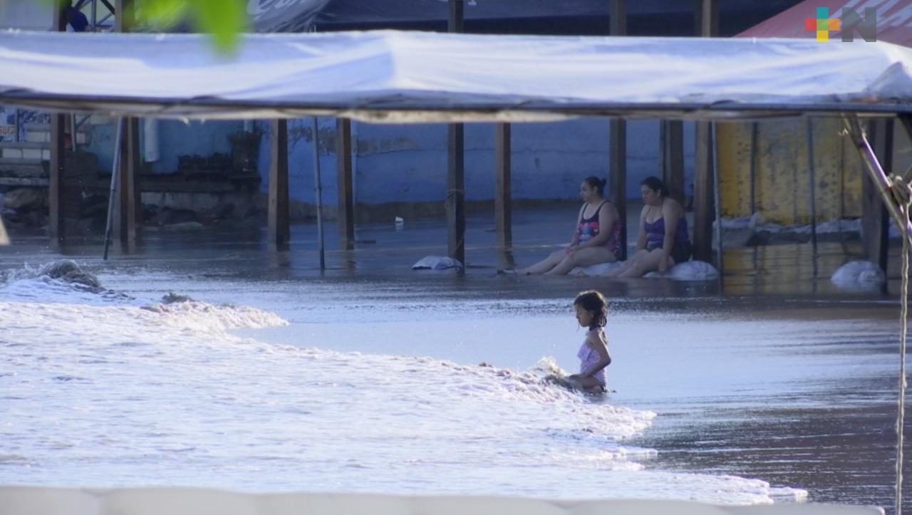 Restringen acceso a playas de Veracruz-Boca del Río, por marejada