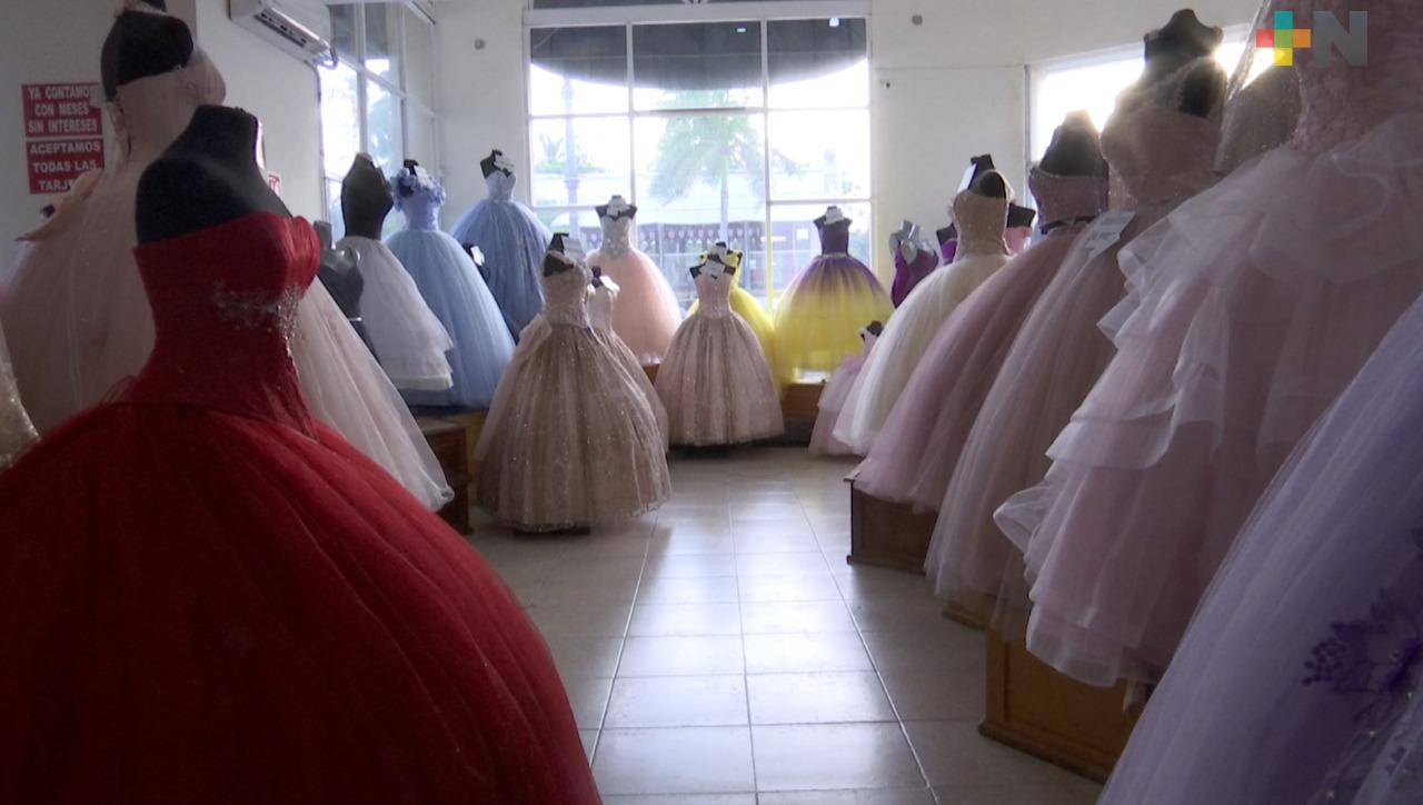 Sin repuntar ventas de vestidos de fiesta