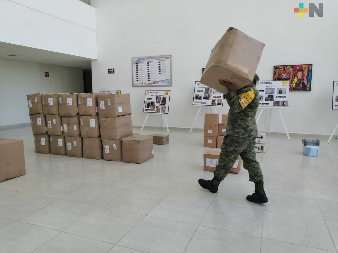 Entregan insumos médicos al INSABI-Covid-19, en Coatzacoalcos