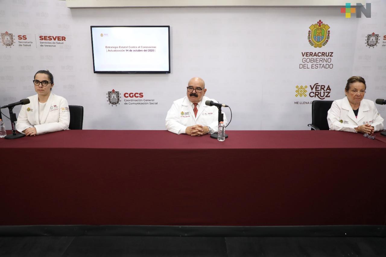 Se registran 11 defunciones por Covid-19 en Veracruz