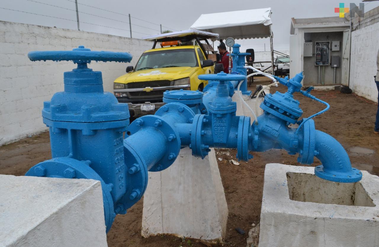 CAEV solventará 80% del suministro de agua potable de Perote, con nuevo sistema hidráulico