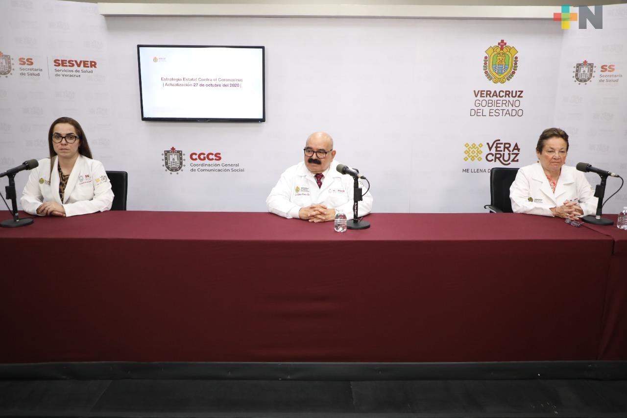 Registra Salud 21 muertes por Covid-19 en Veracruz