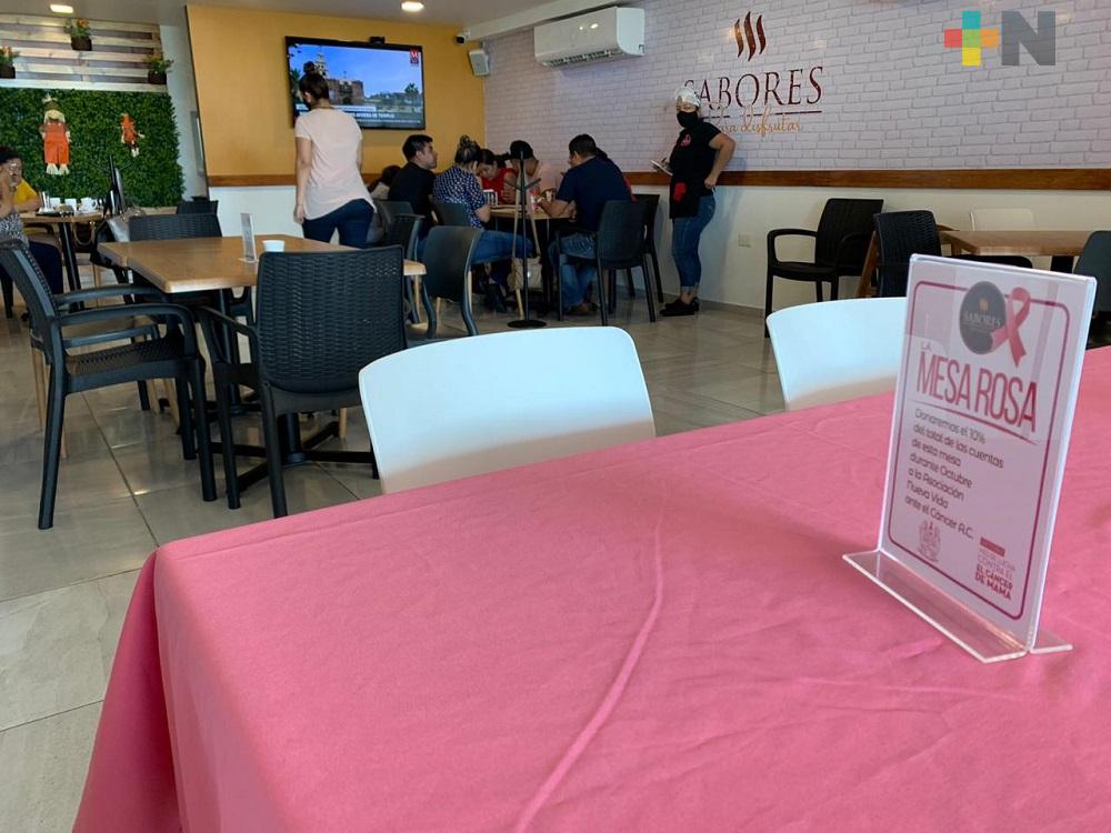 Restaurante se une a la lucha del cáncer de mama, lanza propuesta «La Mesa Rosa»