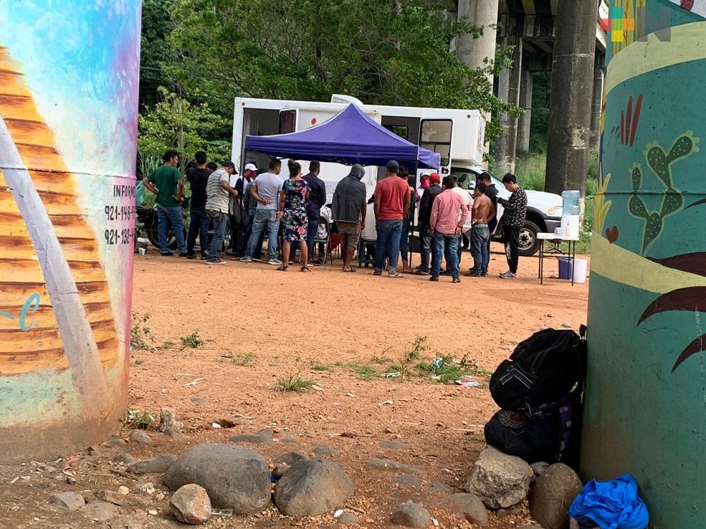 Aplica Secretaría de Bienestar política humanitaria hacia migrantes en la frontera sur