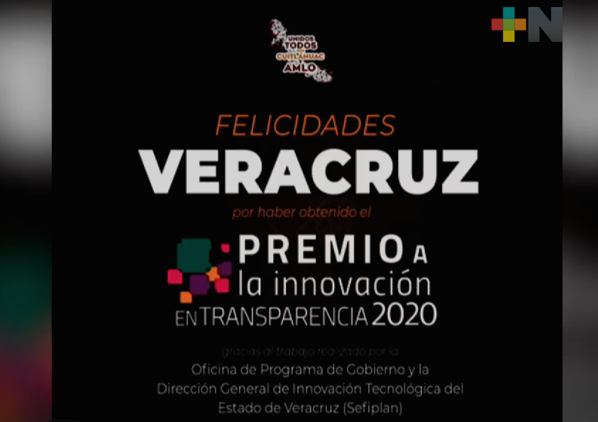 Premio a la Innovación en Transparencia 2020 reconoció al Observatorio Veracruzano de Políticas Públicas