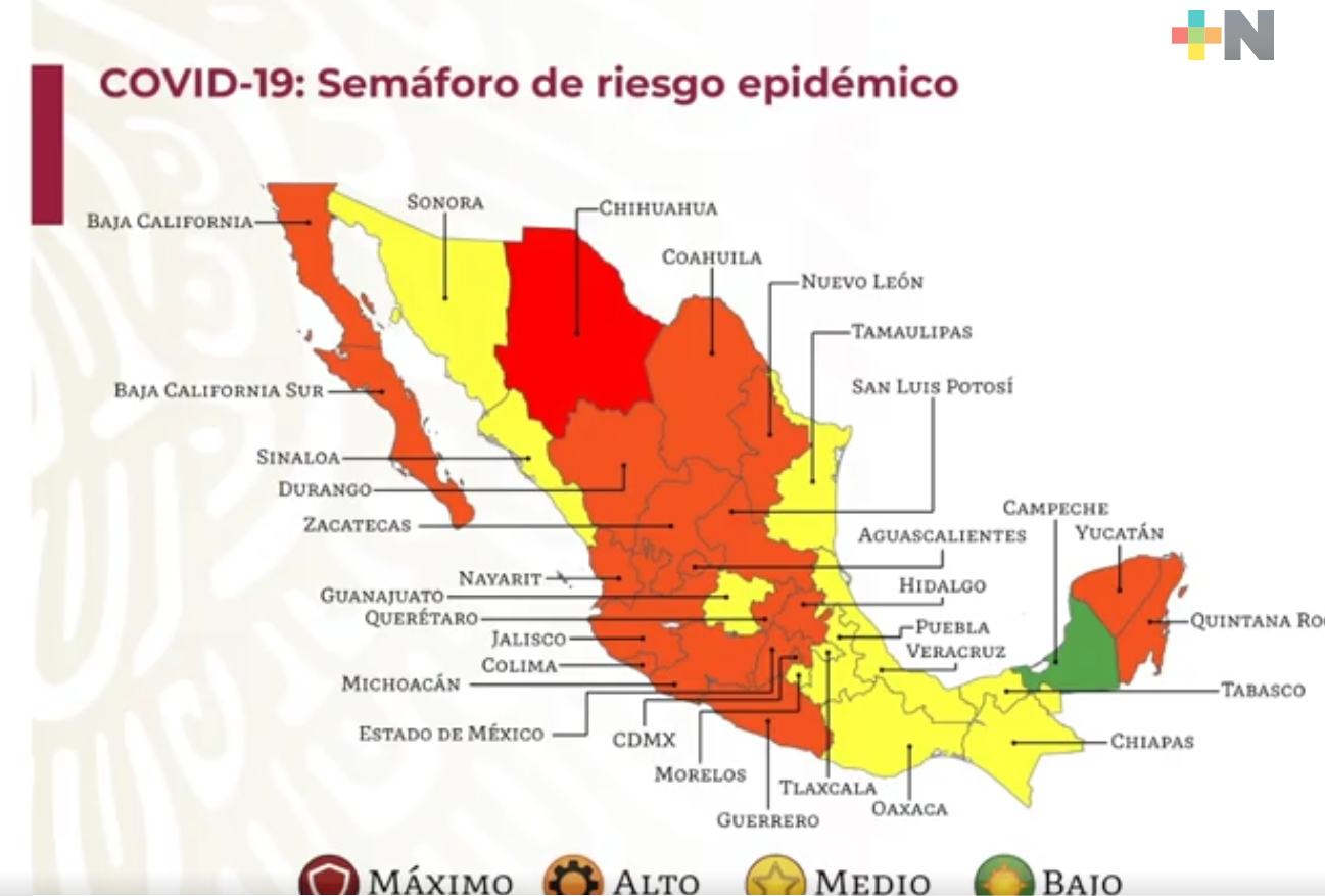 Veracruz seguirá en amarillo, en el Semáforo Epidemiológico
