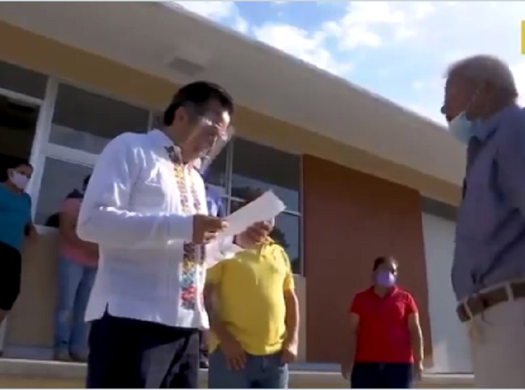 Supervisa gobernador Cuitláhuac García reconstrucción de escuela Leona Vicario en Actopan