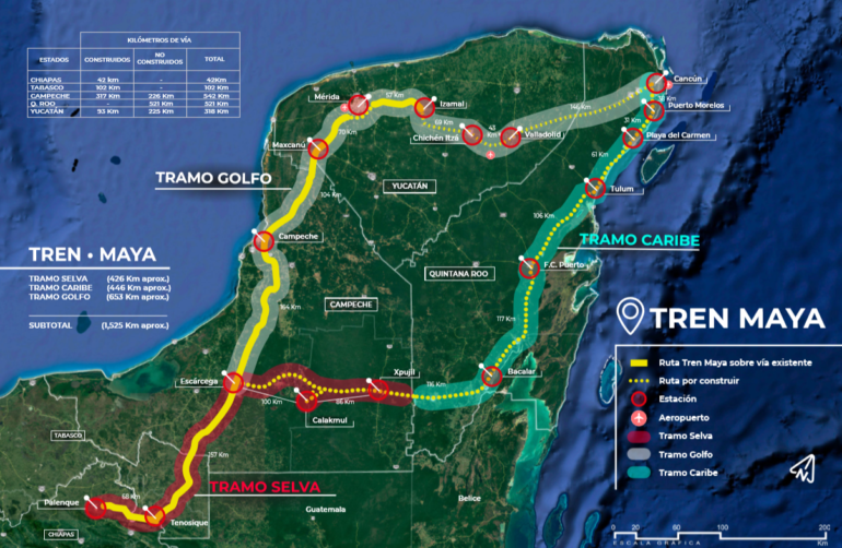 En Quintana Roo expropian un millón 93 mil metros cuadrados para construcción de Tren Maya