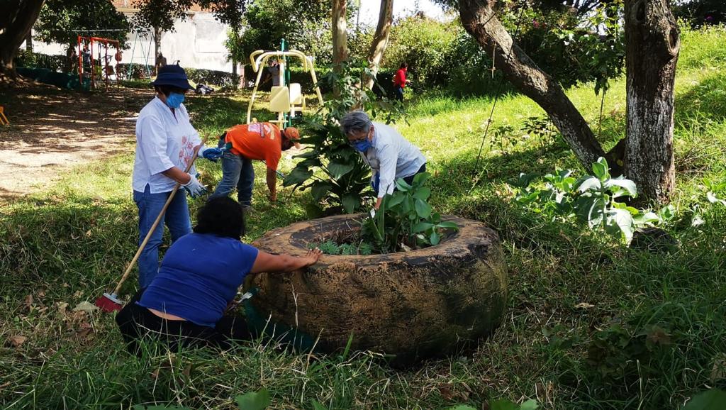 Reactiva SSP Redes Vecinales; rehabilitan parques y áreas verdes para prevenir delitos