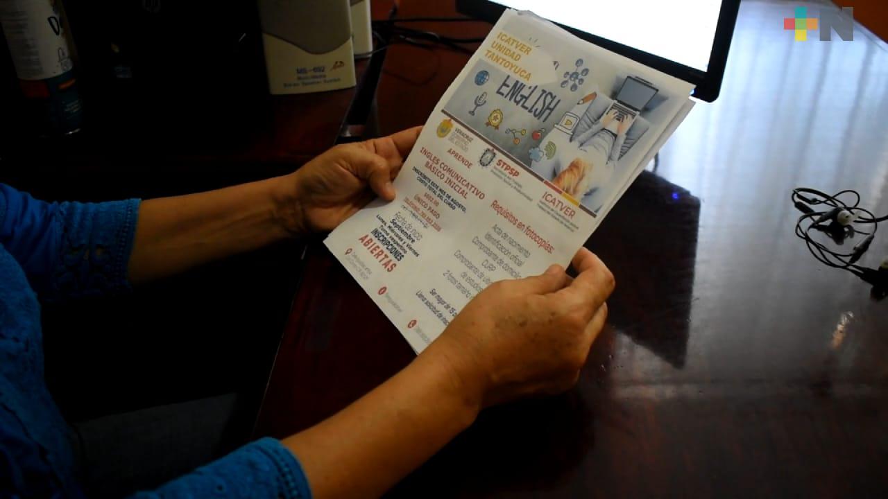 Continúan abiertas inscripciones para el taller de inglés en Icatver de Tantoyuca